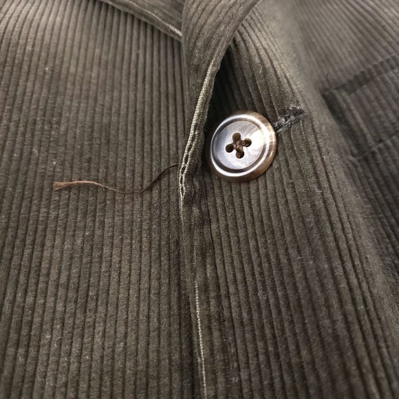 Polo Ralph Lauren Corduroy Olive Green 3 Button Sports Coat Blazer Mens Large - Picture 9 of 10